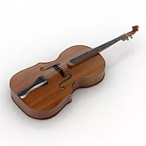 Contrabass 3d model Contrabass 3d model