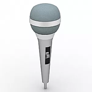 Handheld Microphone 3d model