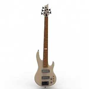 Guitar Instrument With Stand 3d model