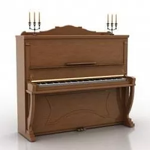 Vintage Piano 3d model Vintage Piano 3d model