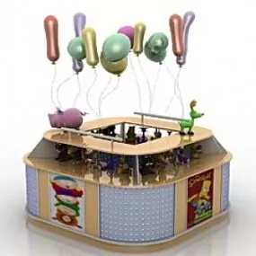Rack Market 3d model