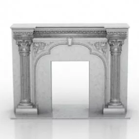 Fireplace 3d model