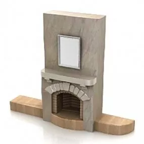 Fireplace 3d model