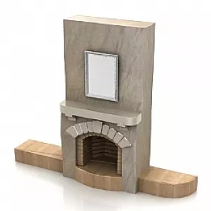 Fireplace 3d model Fireplace 3d model