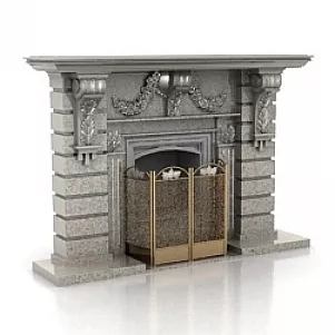 Fireplace 3d model Fireplace 3d model