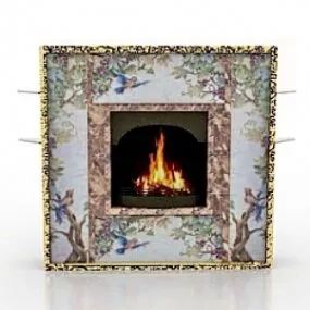 Fireplace 3d model