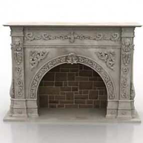 Fireplace 3d model