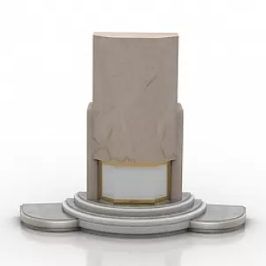 Stone Marble Fireplace 3d model Stone Marble Fireplace 3d model