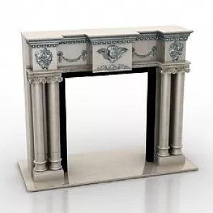Vintage Fireplace 3d model Vintage Fireplace 3d model
