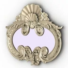 Vintage Decoration Mirror 3d model