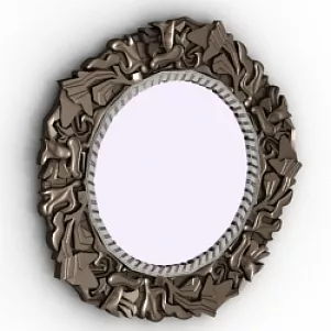 Vintage Round Mirror 3d model Vintage Round Mirror 3d model
