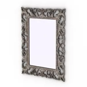 Curved Frame Decoration Mirror 3d model Curved Frame Decoration Mirror 3d model