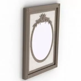 Vintage Ellipse Mirror 3d model