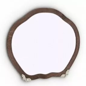 Curved Frame Mirror 3d model