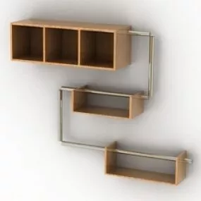 Zig-zag Shelf 3d model
