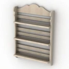 Wodden Shelves 3d model