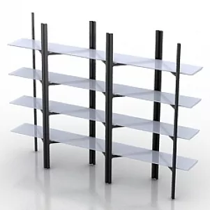 Rack Shelf 3d model Rack Shelf 3d model