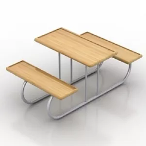 Bench 3d model Bench 3d model