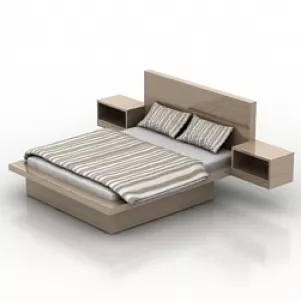 Bed 3d model Bed 3d model