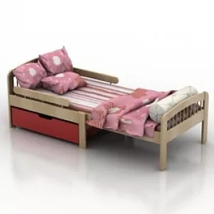 Bed 3d model Bed 3d model