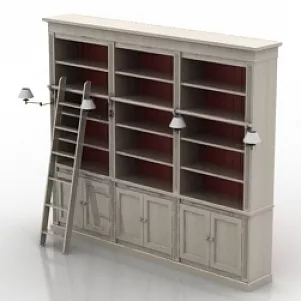 Bookcase 3d model Bookcase 3d model