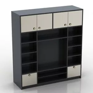 Wardrobe Reverse Side 3d model Wardrobe Reverse Side 3d model