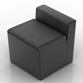 Padded Stool Seat 3d model