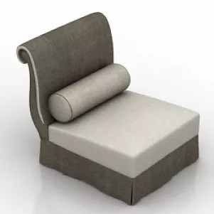 Armchair Baker Barbara Barry Art442 3d model Armchair Baker Barbara Barry Art442 3d model