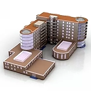 Building 3d model Building 3d model