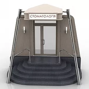 Entrance 3d model Entrance 3d model