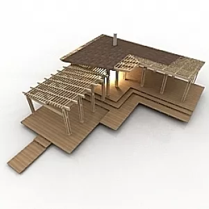 Pergola 3d model Pergola 3d model