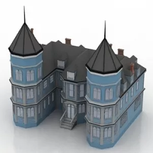 Medieval Castle Lowpoly 3d model