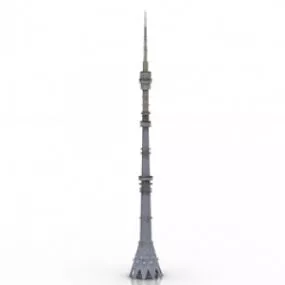 Tower Moscow Television Tower 3d model