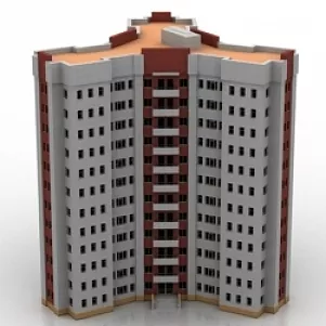 Building 3d model Building 3d model