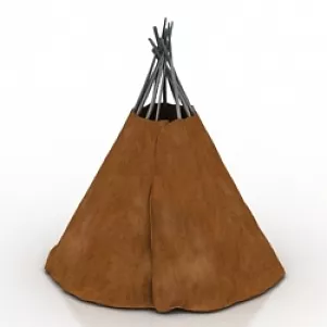 Textile Tent L Shape 3d model