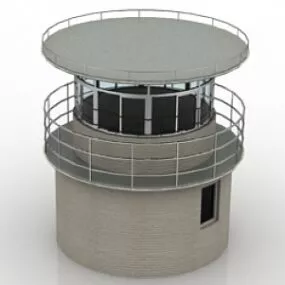 Tower Polices Post Street Tower 3d model