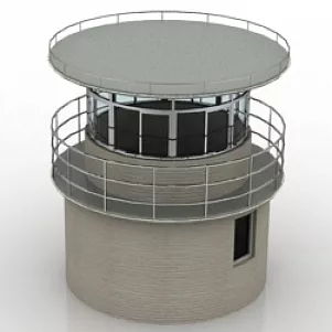 Tower Polices Post Street Tower 3d model Tower Polices Post Street Tower 3d model
