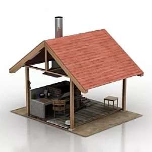 House Barbecue 3d model House Barbecue 3d model