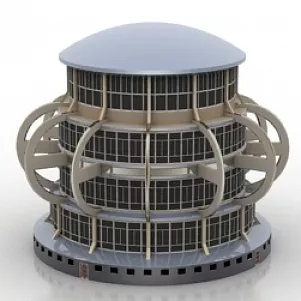 Building R 3d model Building R 3d model