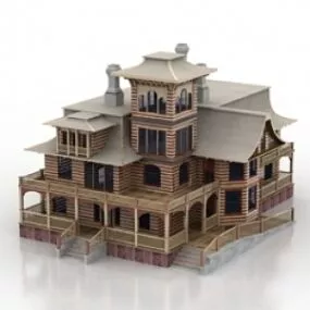 House Wood 3d model