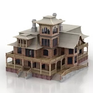 House Wood 3d model House Wood 3d model