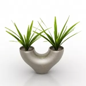 Vase Plant 3d model Vase Plant 3d model