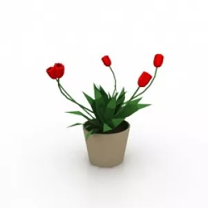 Tulips 3d model Tulips 3d model