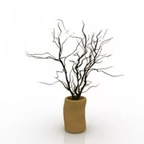 Vase With Dead-wood 3d model