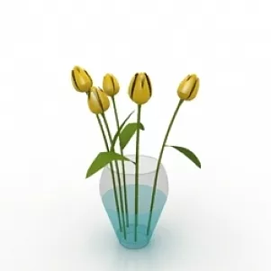 Tulips 3d model Tulips 3d model