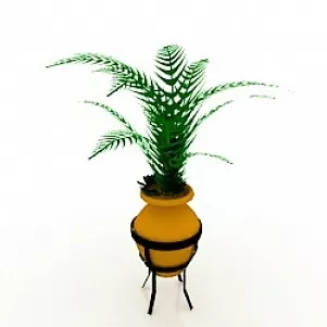 Large Potted 3d model Large Potted 3d model
