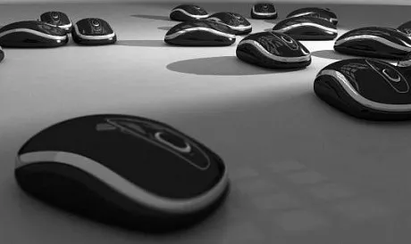 Pink Wireless Mouse 3d model