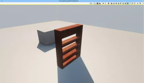 Simple Library Wardrobe 3d model Simple Library Wardrobe 3d model