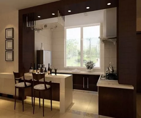 Modern Interior Kitchen Warm Style Interior 3d model Modern Interior Kitchen Warm Style Interior 3d model