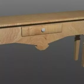 Antique Drawer Table 3d model